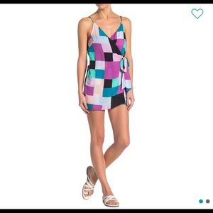 Tie Waist Wrap Romper